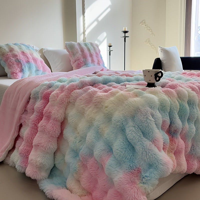 Faux Rabbit Fur Blanket