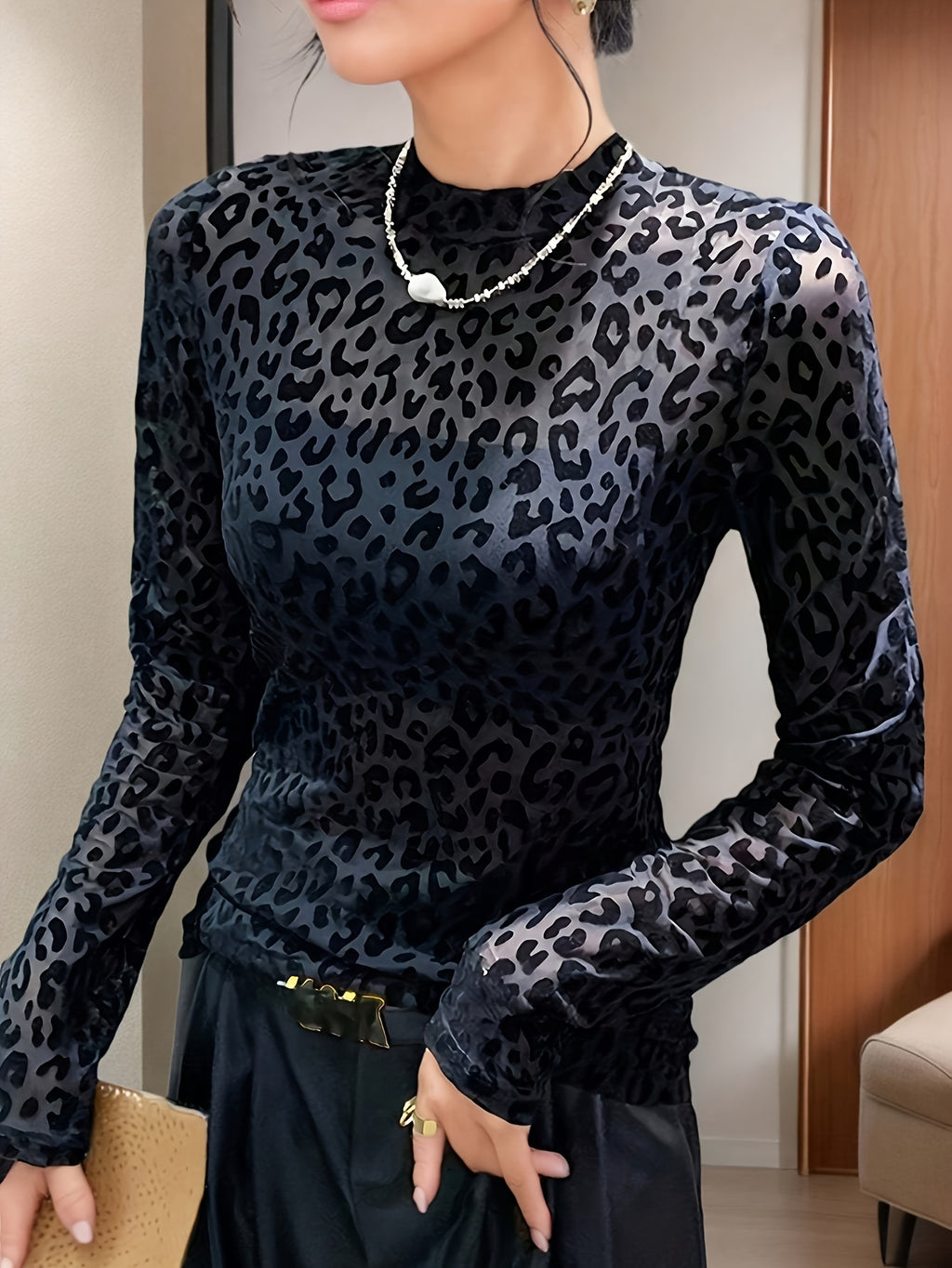 Leopard Print Blouse