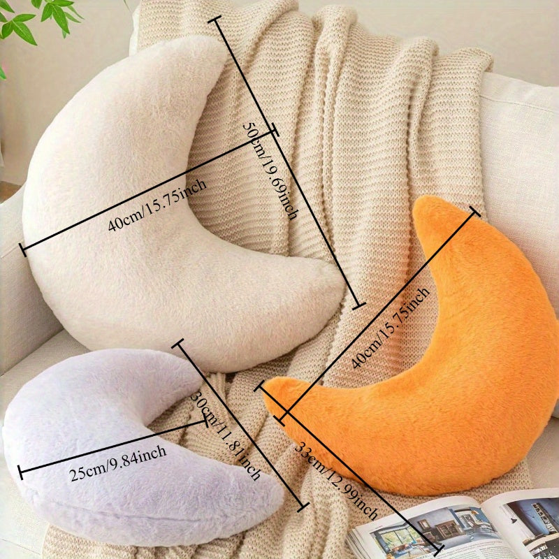 Soft Moon Pillow with 6 Color Options