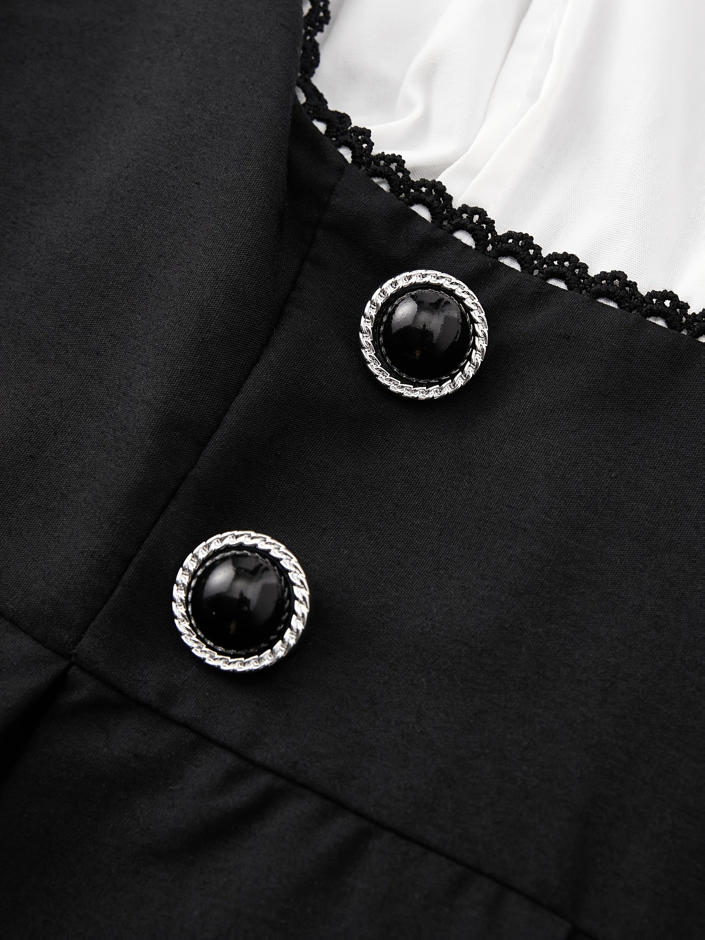 Solid Color Contrast 2-in-1 Long Sleeve Maxi Dress