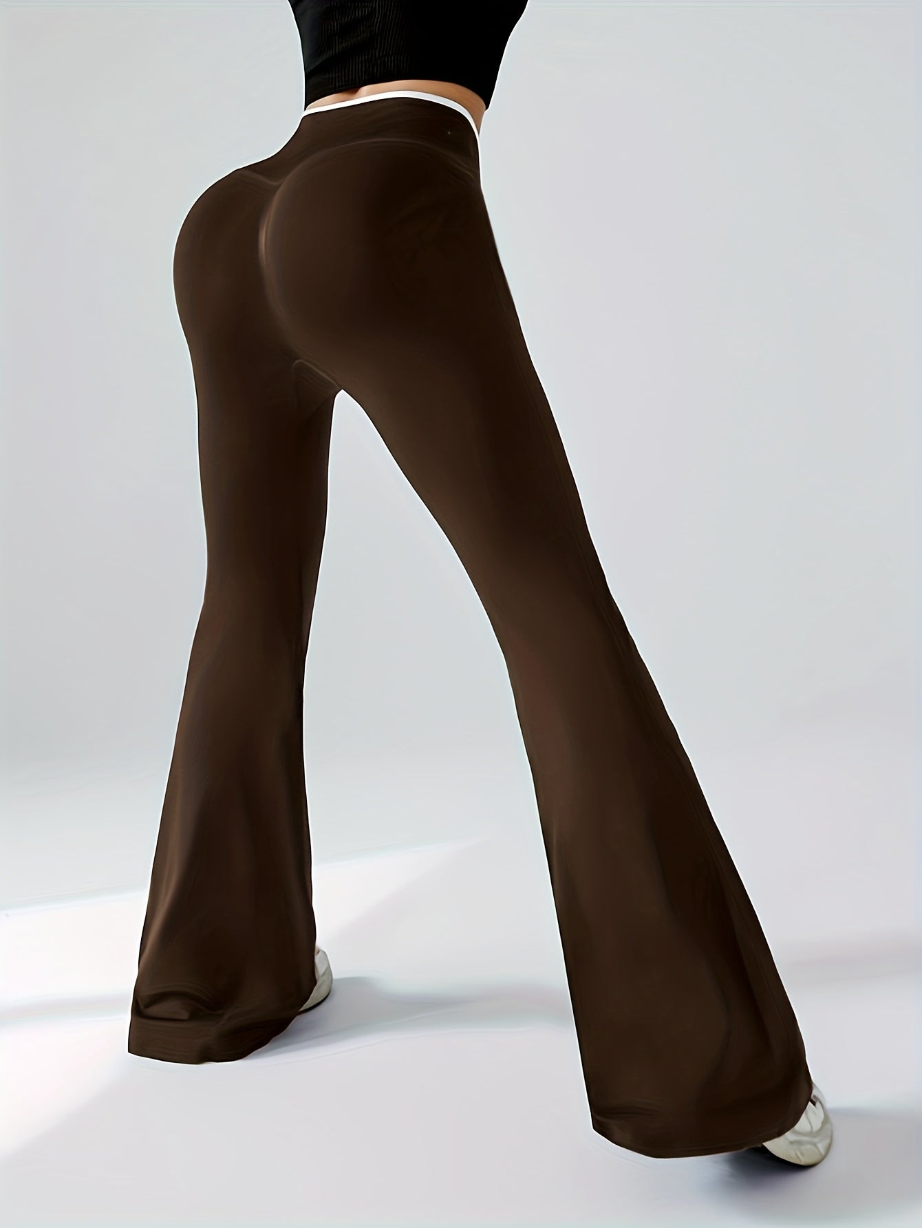 High-Waisted Flared Yoga Pants