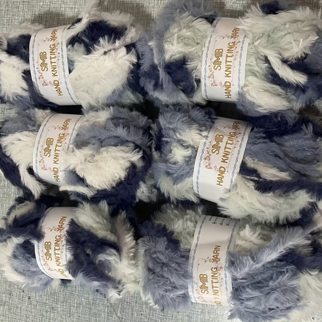 Fake Cozy Mink Fur Recycle Yarn