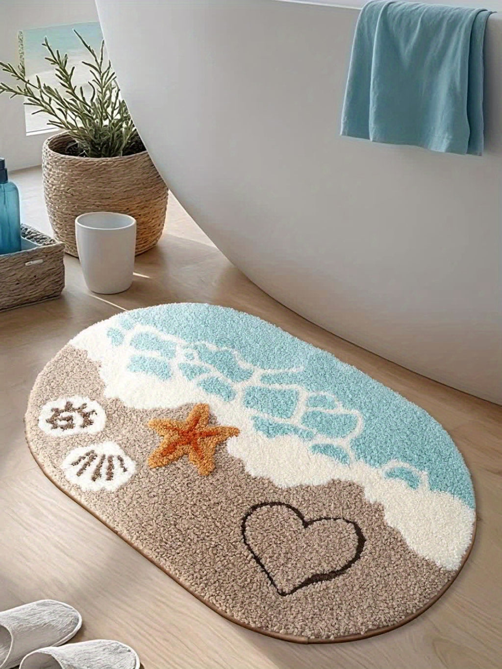 Beach Plush Bath Mat