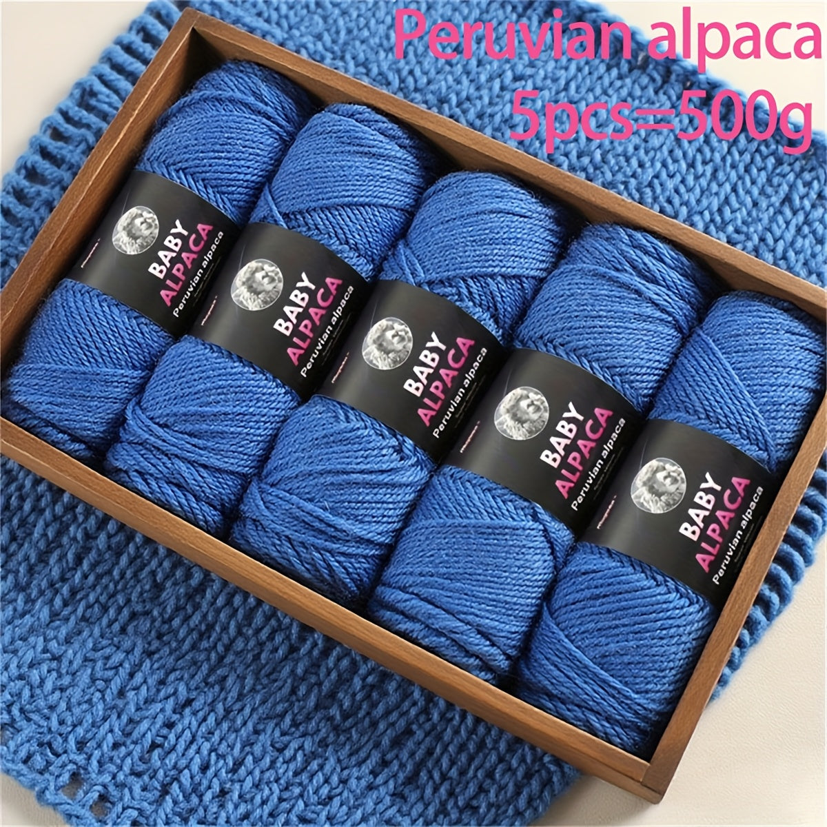 500g (5 Balls) Luxury Alpaca Wool Yarn