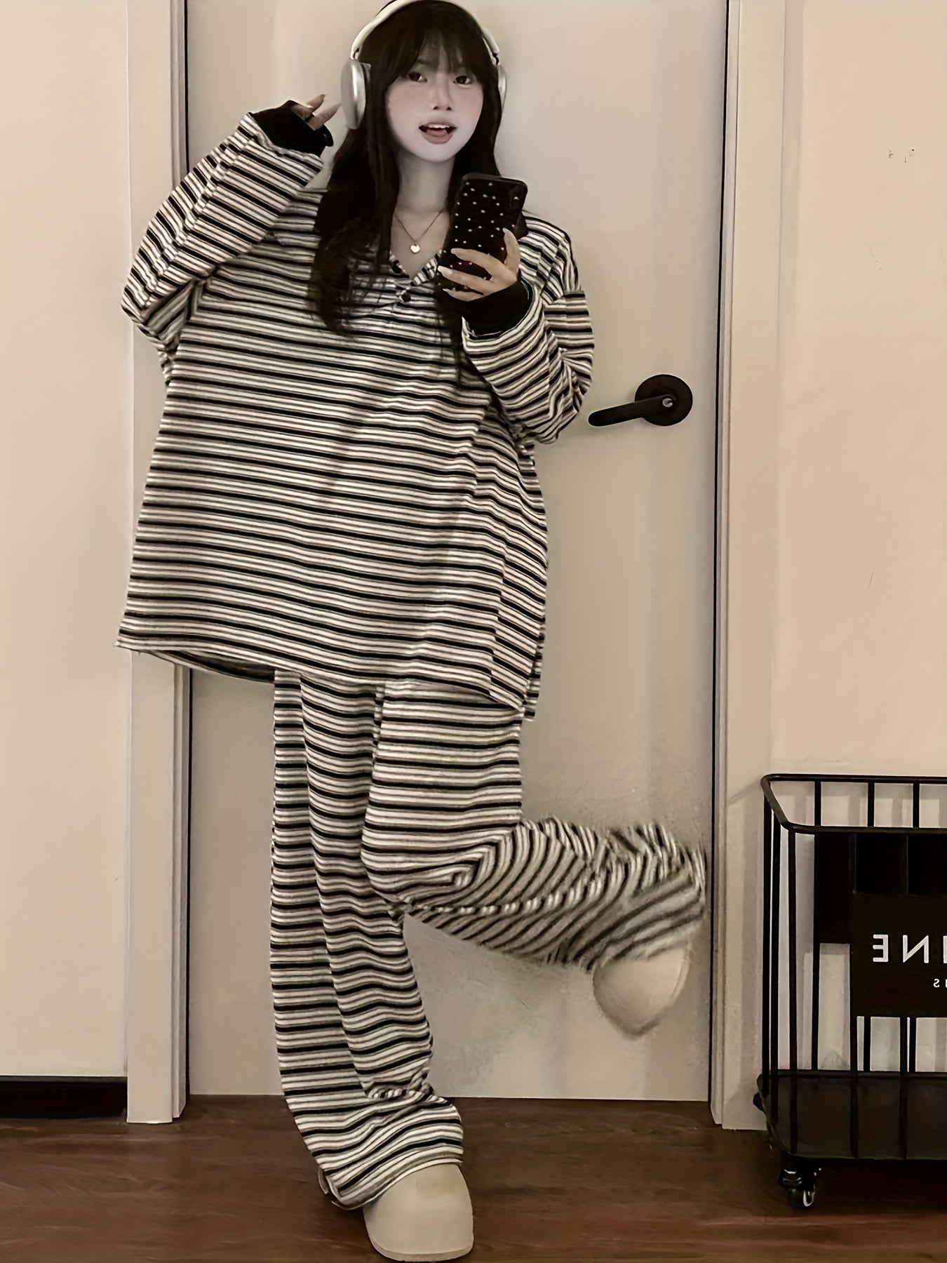 Striped Pajama Set