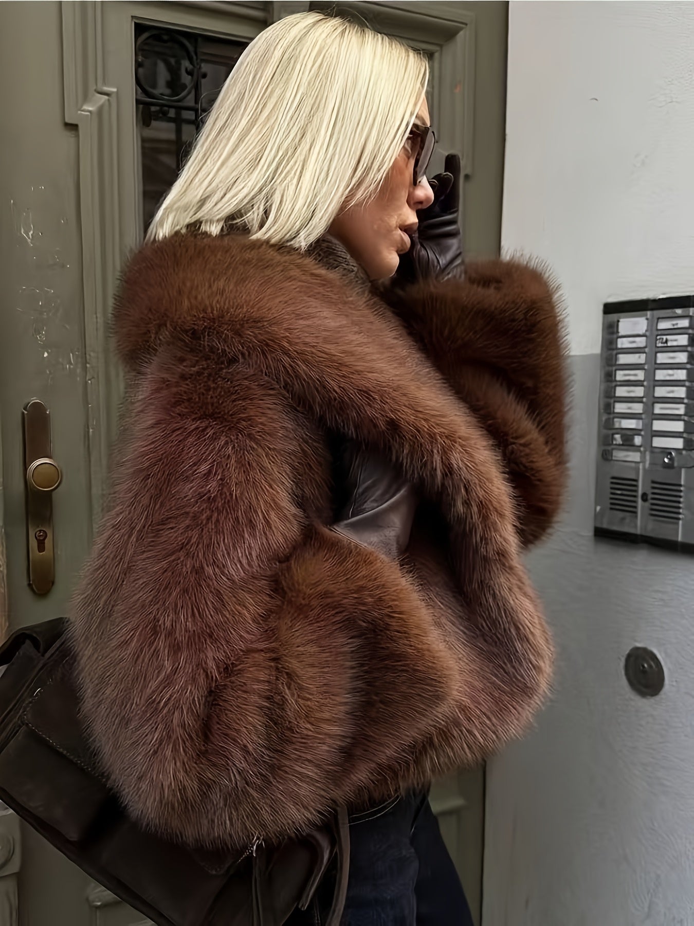 Faux Fur Short Jacket