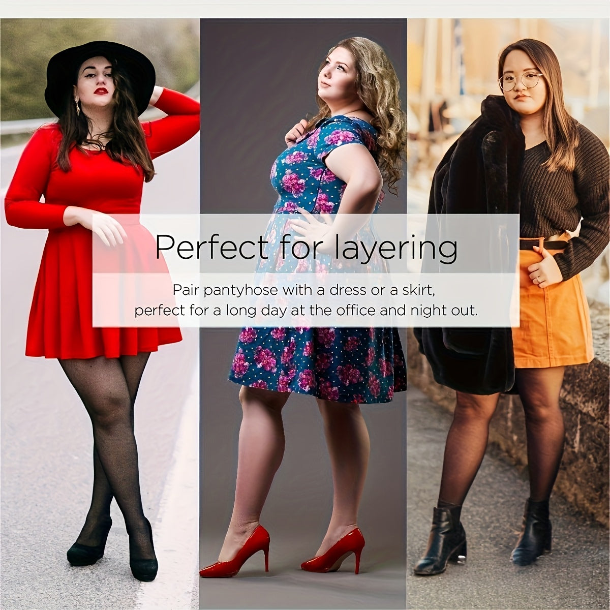 2 Pairs-4 Pairs Of Oversized Black Thin Pantyhose 40D Semi-transparent Women'S Stockings Tear-proof High-grade Pantyhose