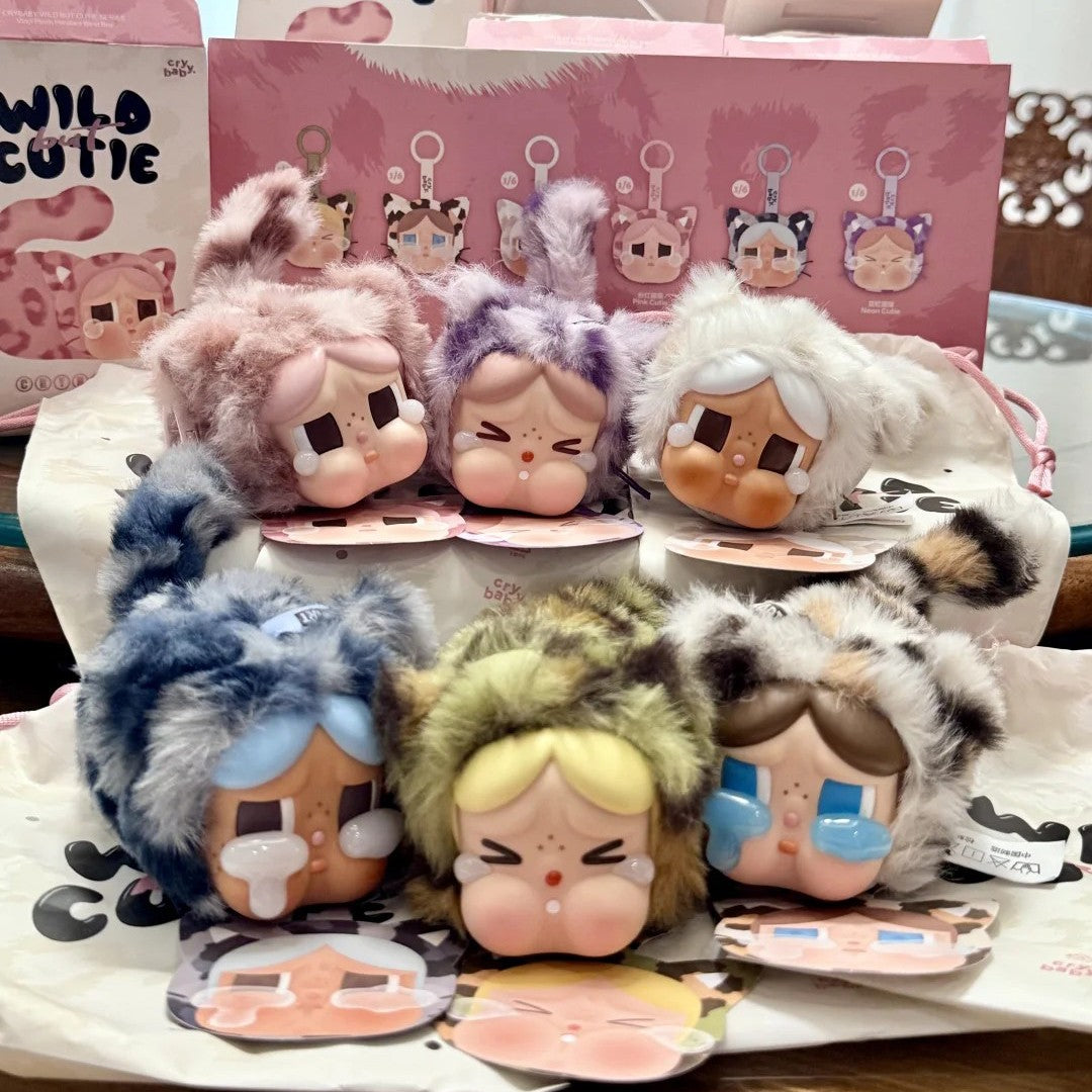 POPMART CRYBABY Wild But Cutie Series Mystery Box Plush Pendant Toys