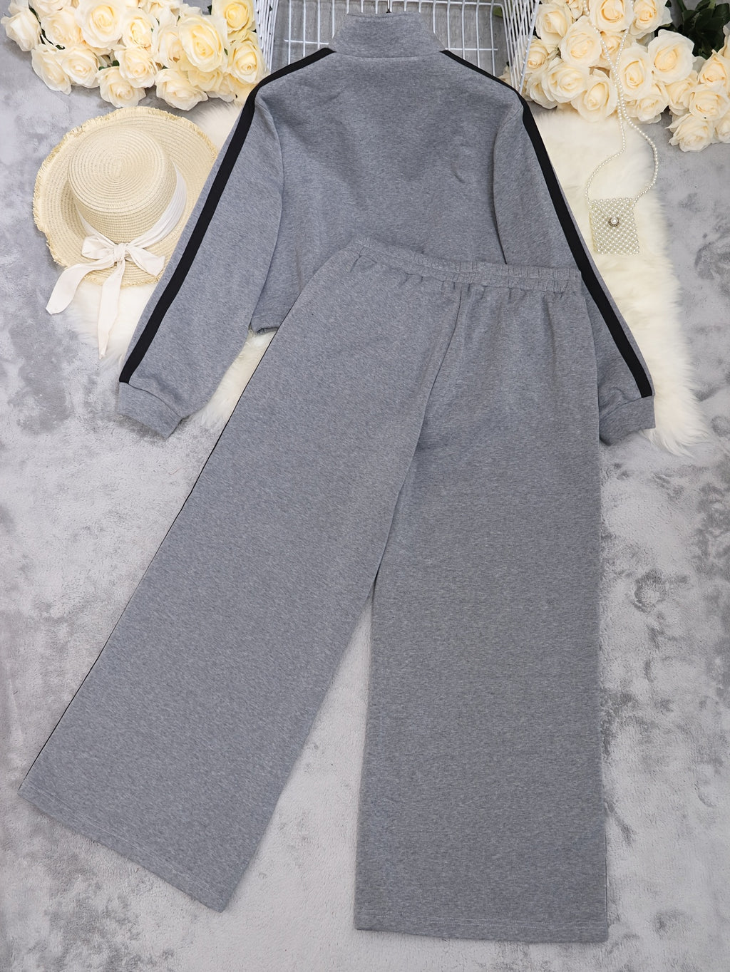 Striped Long Sleeve Top & Pants Set