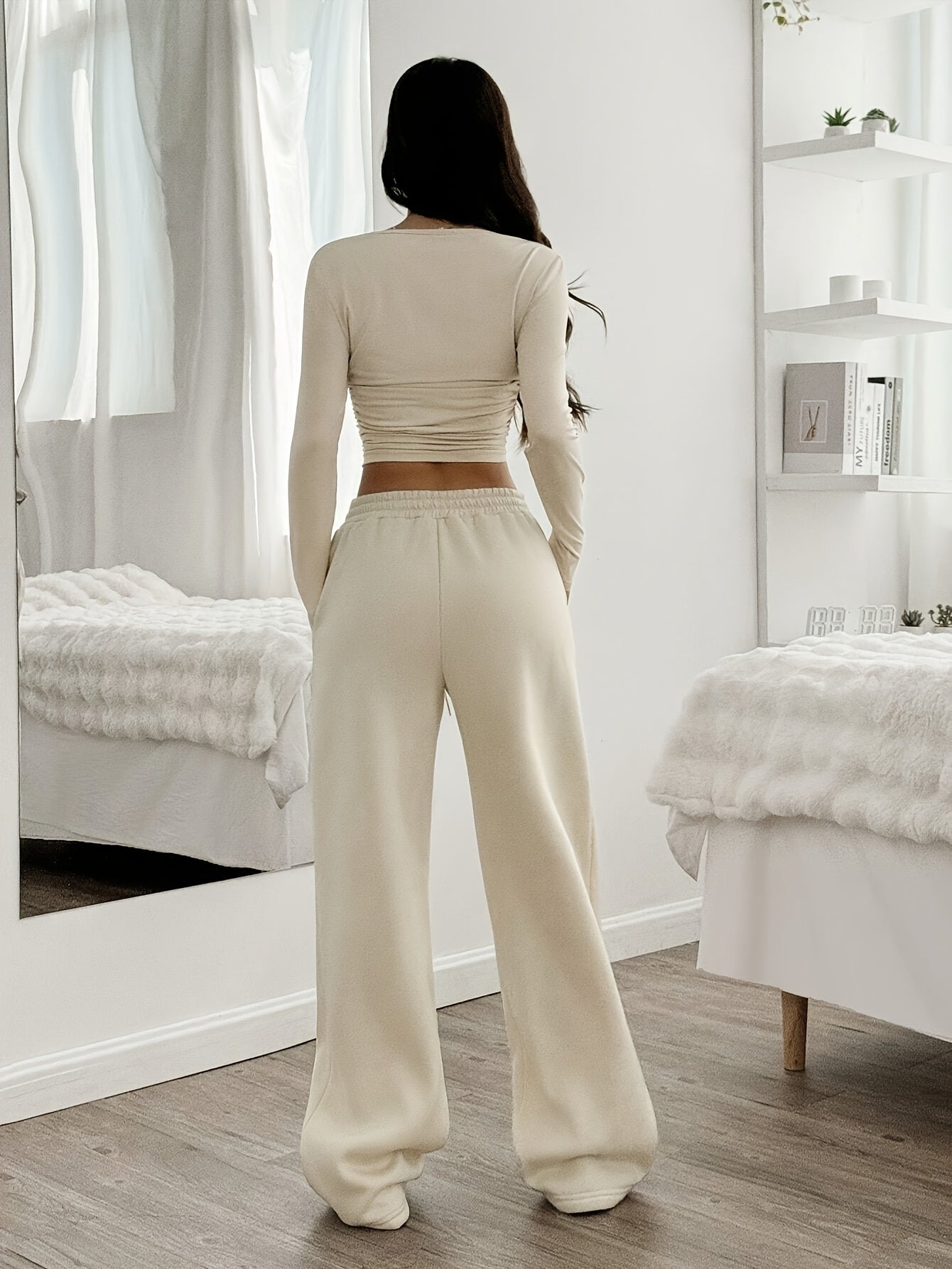 Women's Casual Long Sleeve Pants Set