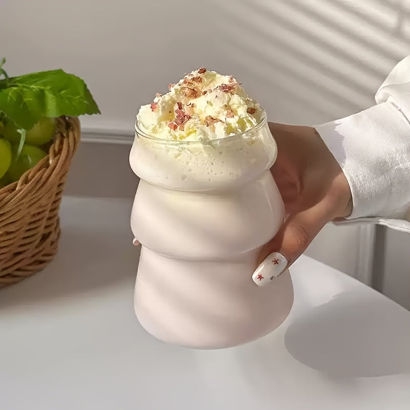 500ml/16.9oz transparent glass coffee cup