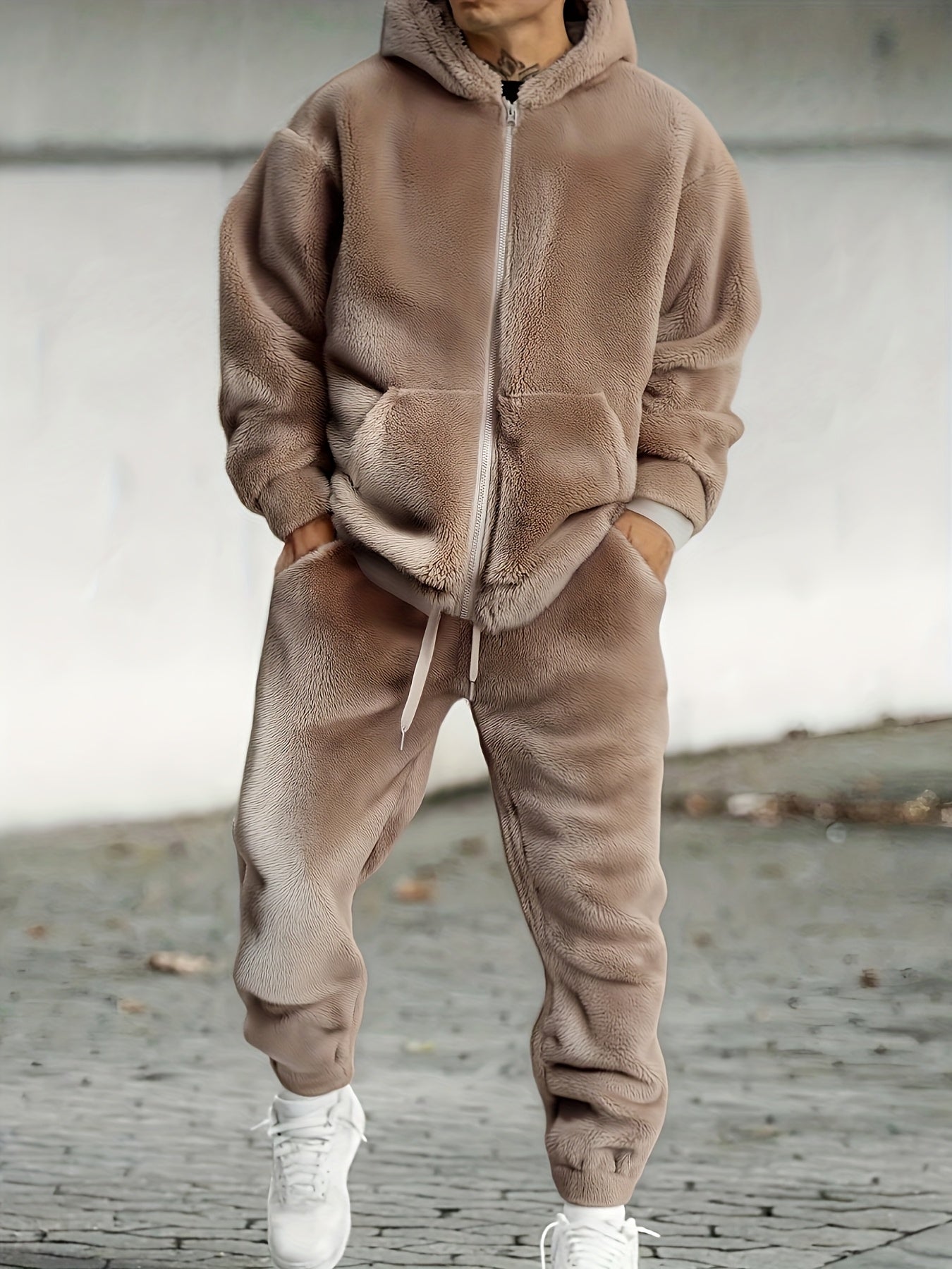 Hooded Sweatshirt with Long Pants Set