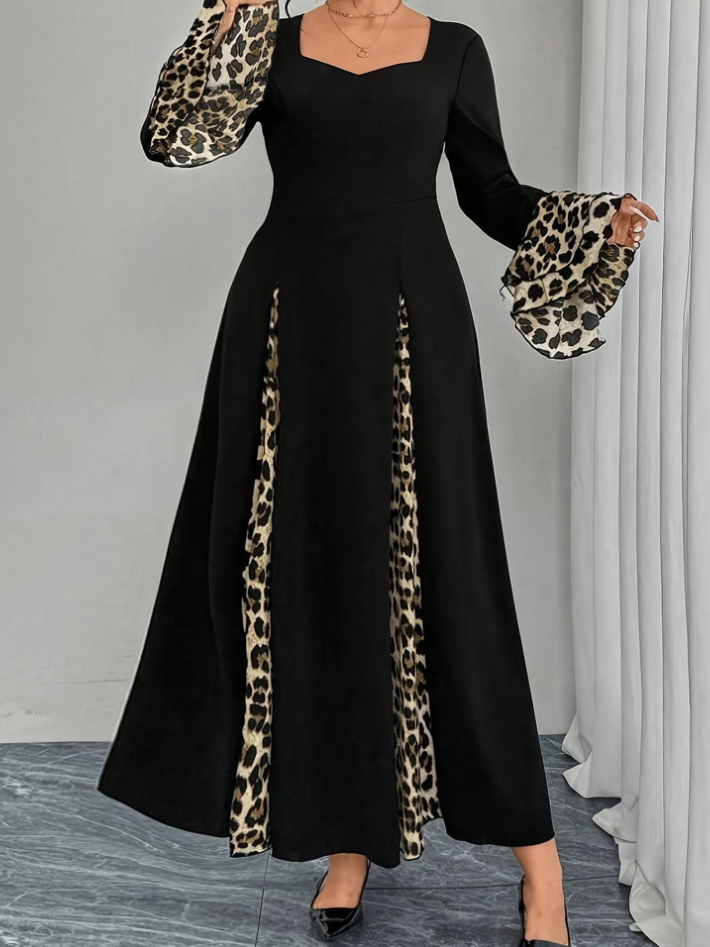 Leopard Print Mermaid Dress