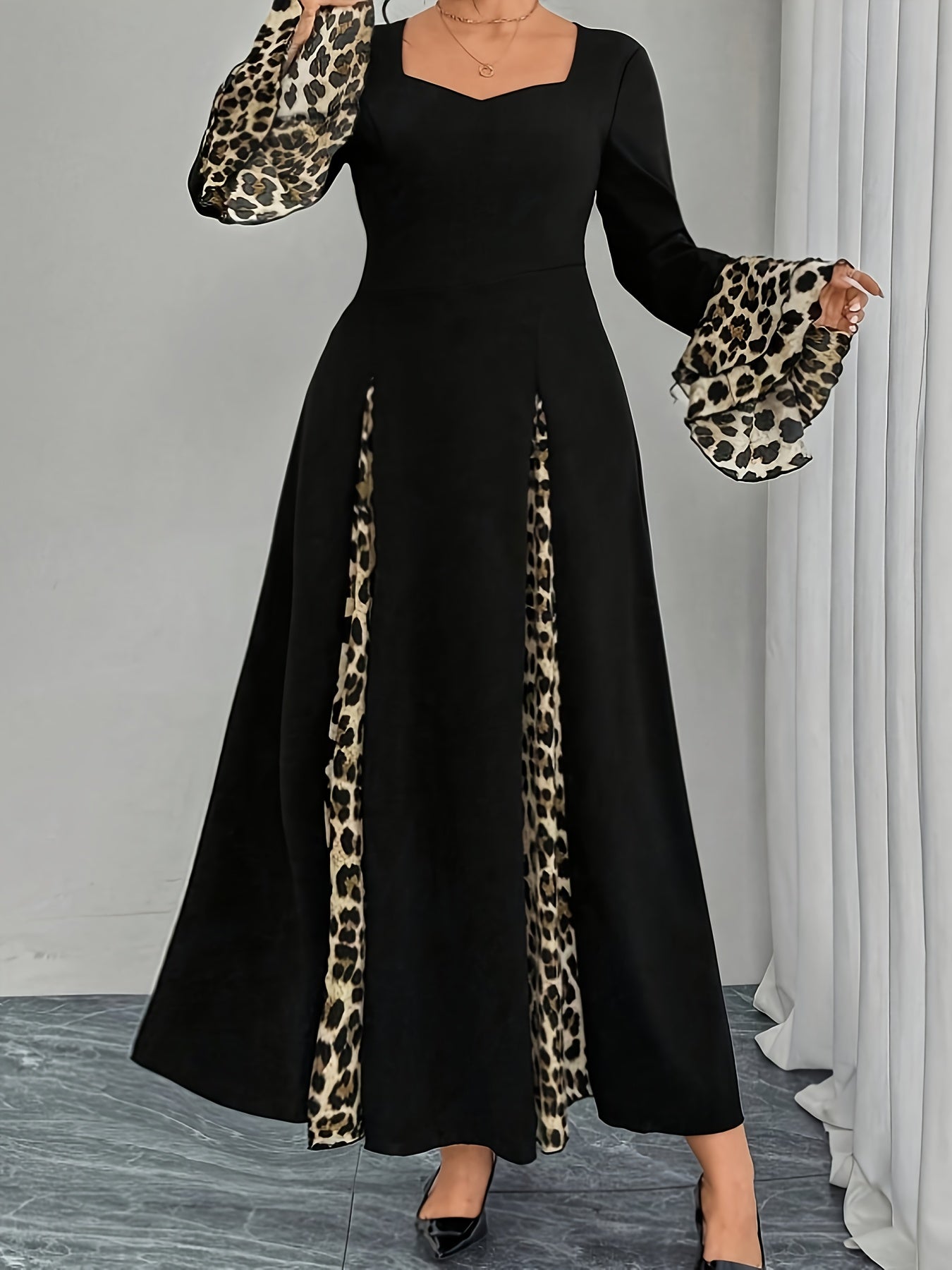 Leopard Print Mermaid Dress