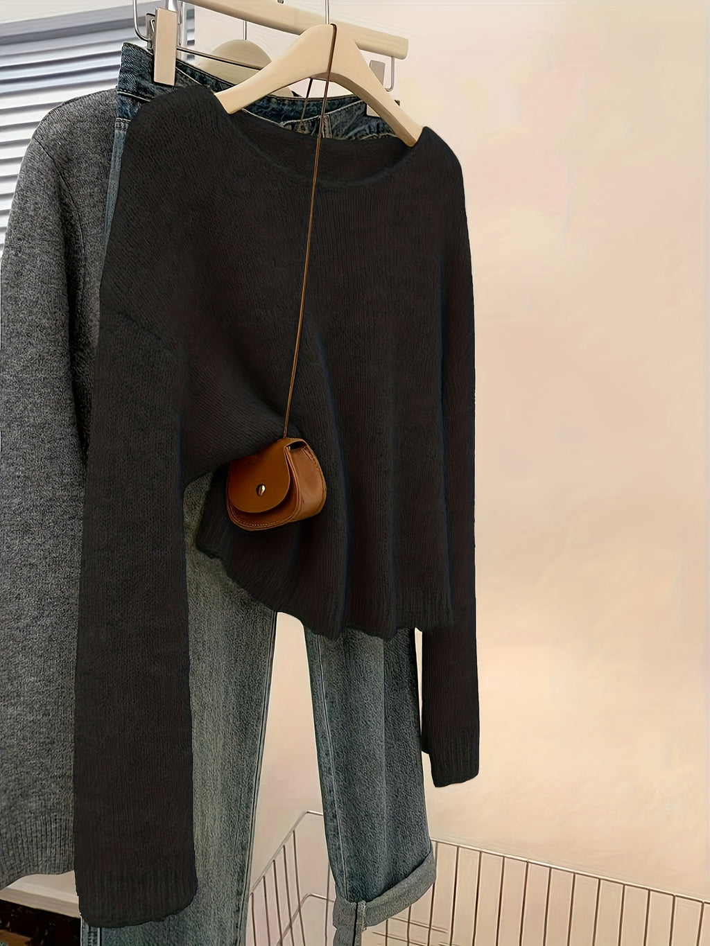 2025 New Christmas Casual Versatile Pullover Soft Short Sweater for Women Autumn Winter Base Layer