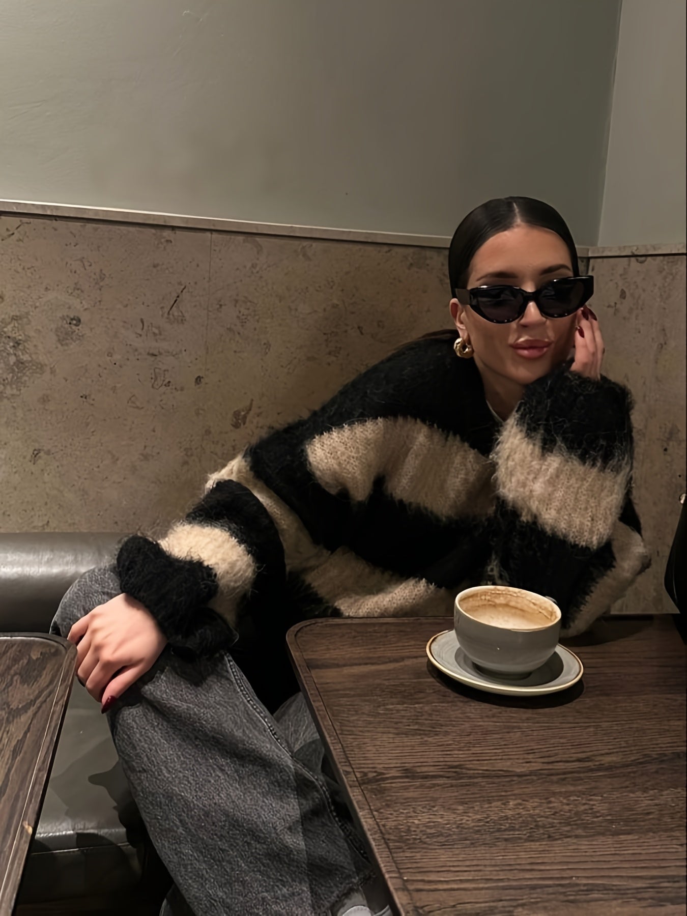 Black & Striped Sweater