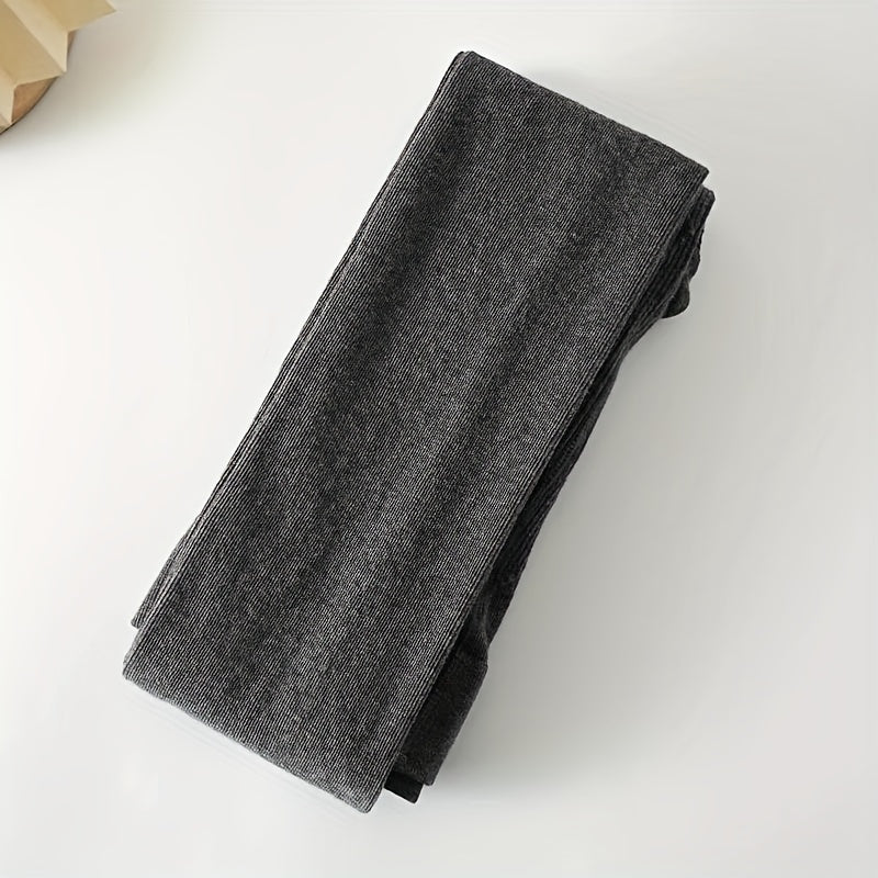 1pc Winter Fashion Simple Style Grey Women's Pantyhose Comfortable Medium Thickness Tights