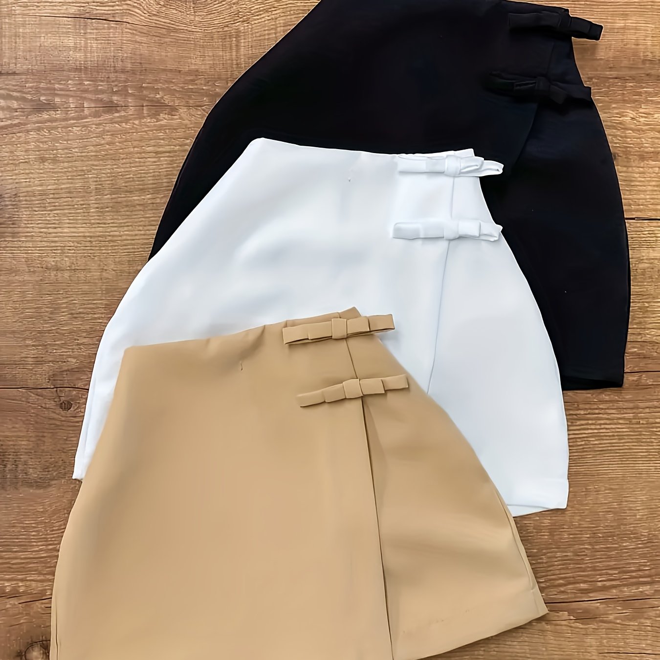 A-Line Short Skirt with Zipper Closure