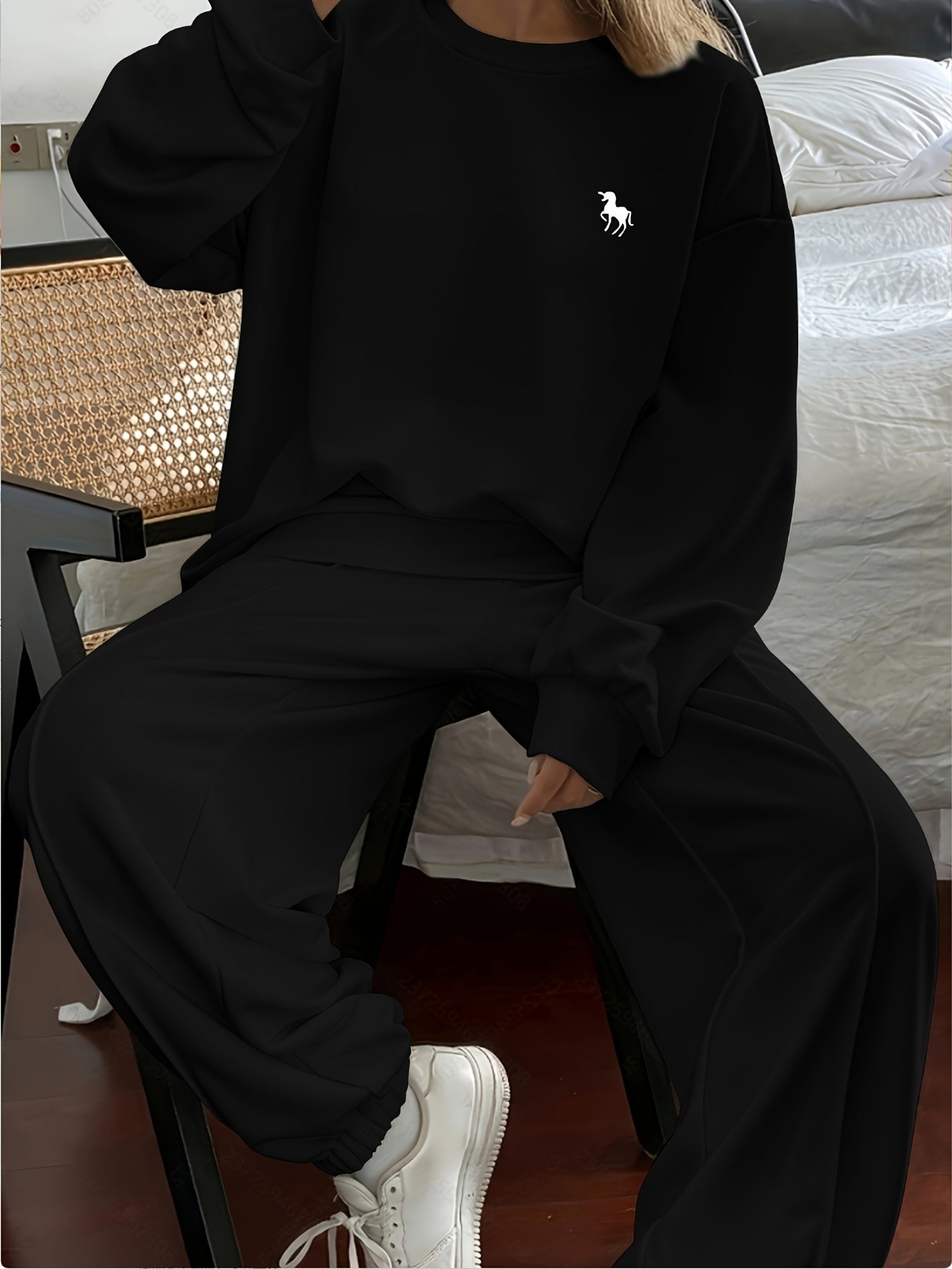 Casual Sweatshirt and Pants Set