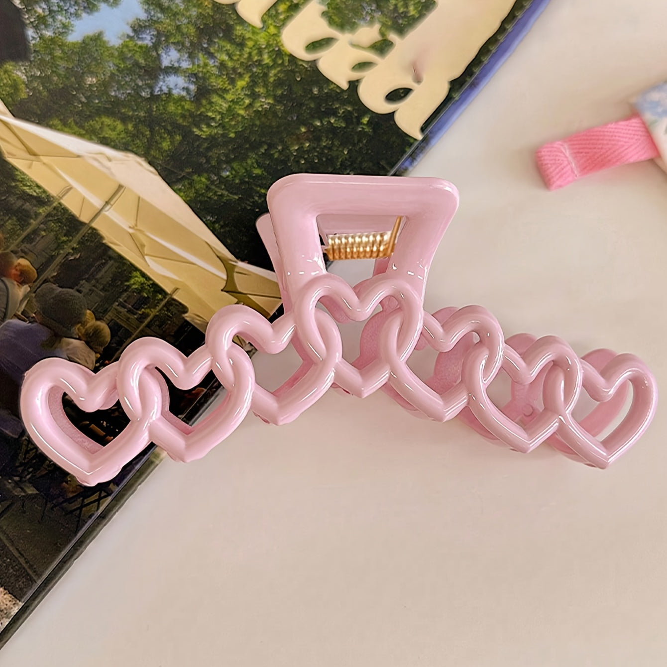 {2pcs} Sweetheart Style Resin Hair Claws