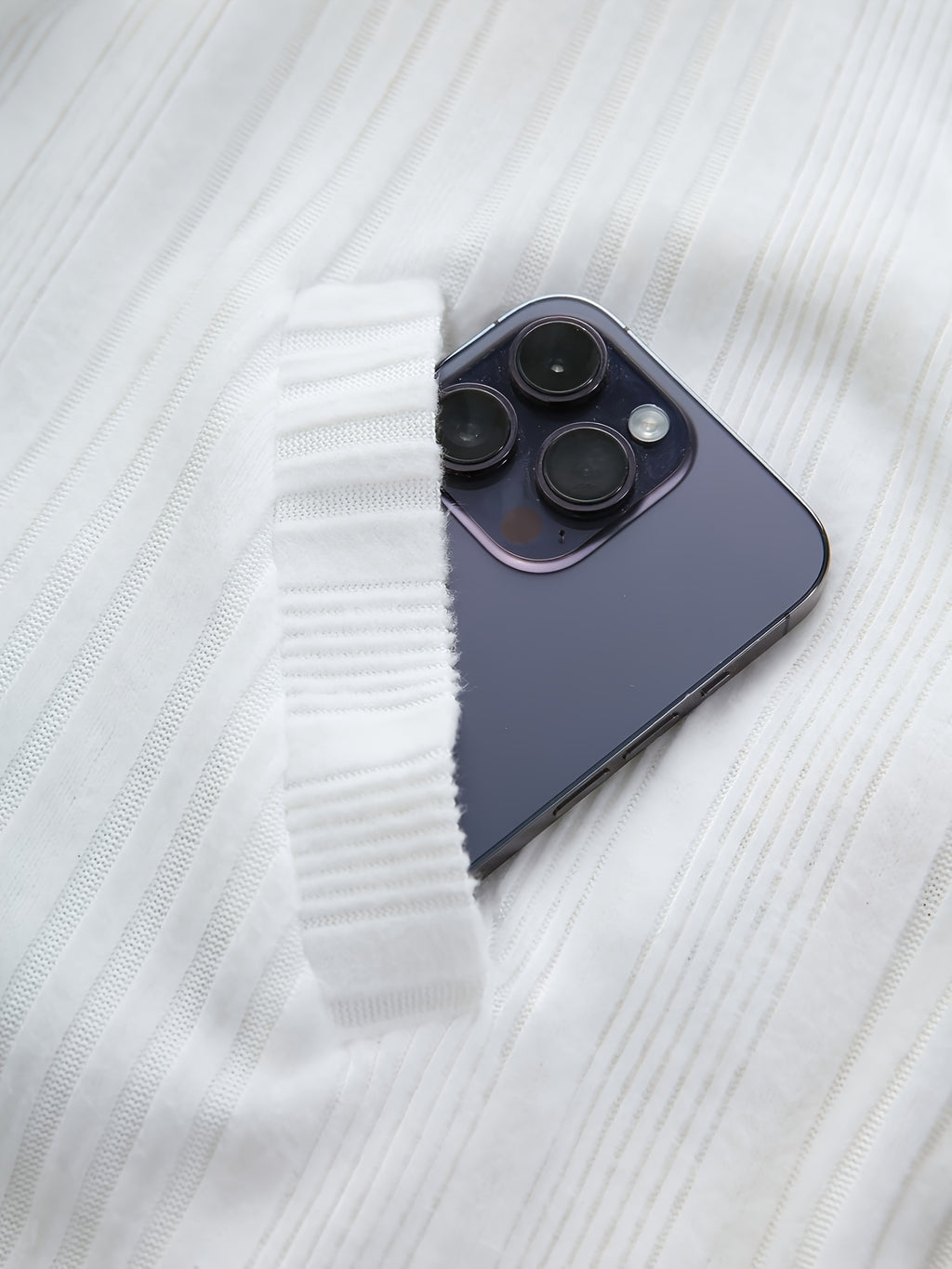 Solid Color Surplice Ribbed Textured Fleece Trim Hooded Top