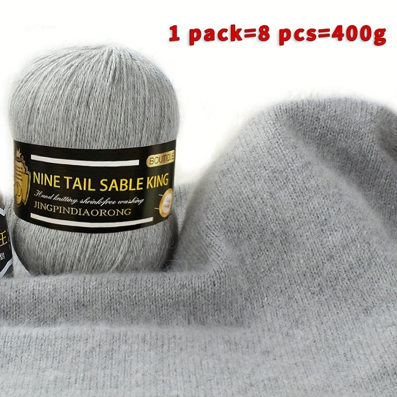 8rolls/pack Wool 10.00%, Cashmere 90.00% Yarn