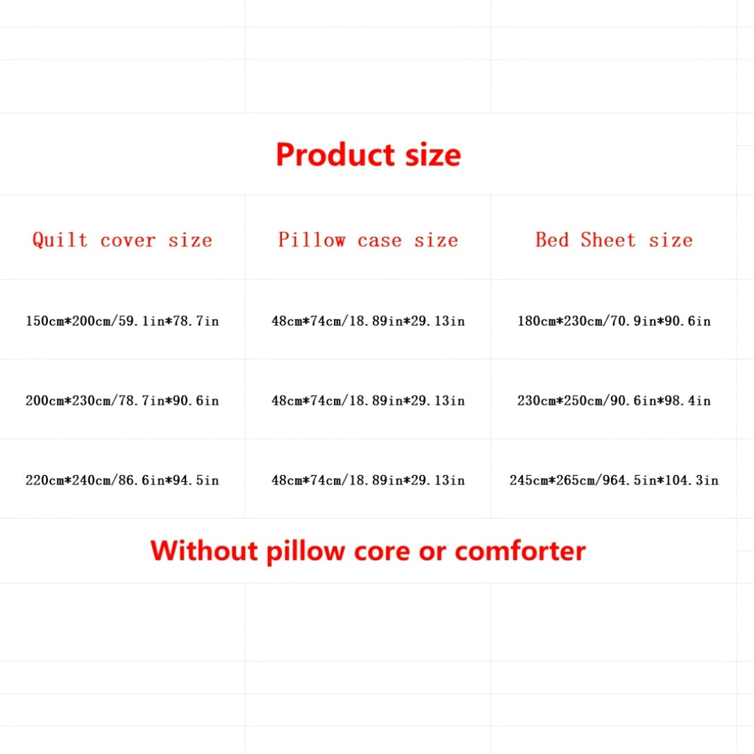 {3/4pcs} Polyester Bedding Set