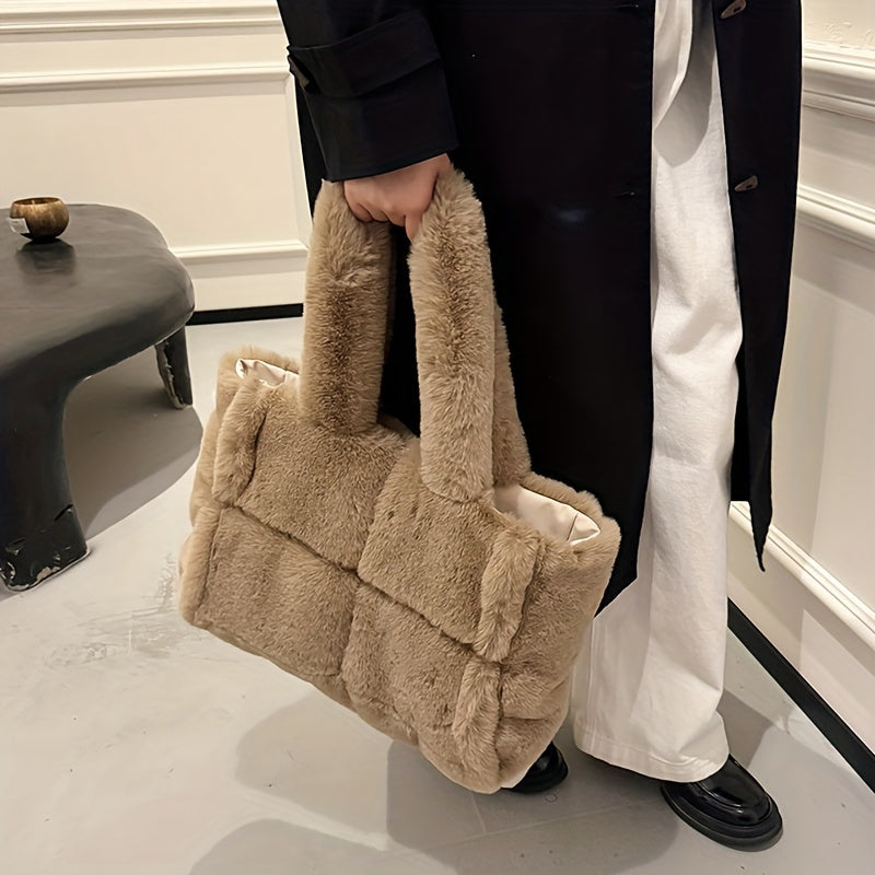 Faux Fur Shoulder Bag