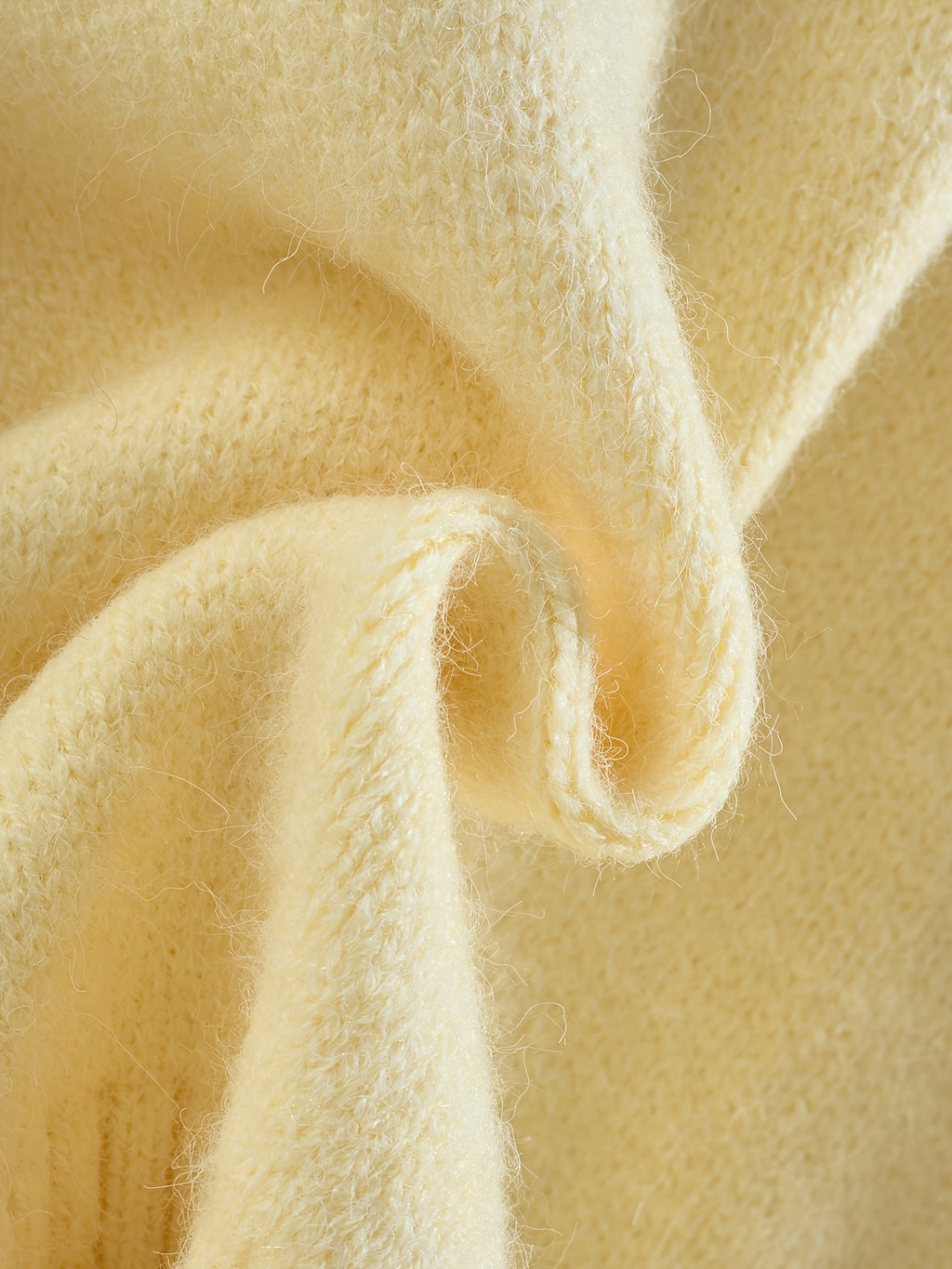 Women's Mustard Yellow Sweater - Elegant Hooded Pullover Sweater with Drawstring Hood, Soft Longline Top for Fall/Winter, Casual Chic Outfits (Non-Transparent Fabric), Cozy Autumn Apparel, Relaxed Fit, Medium Elasticity