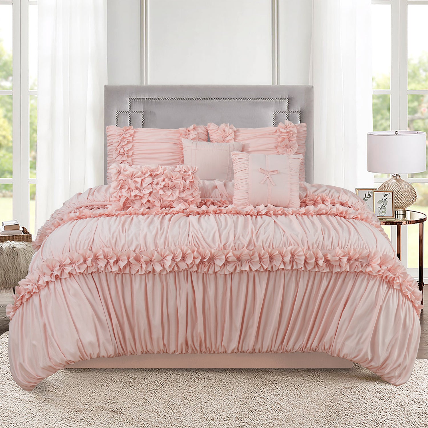 7 Pieces Elegant French Country Bed in a Bag