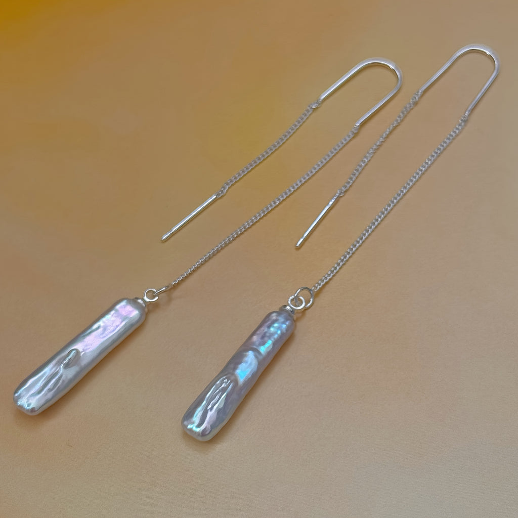 Pearls Tassel Drop Earrings