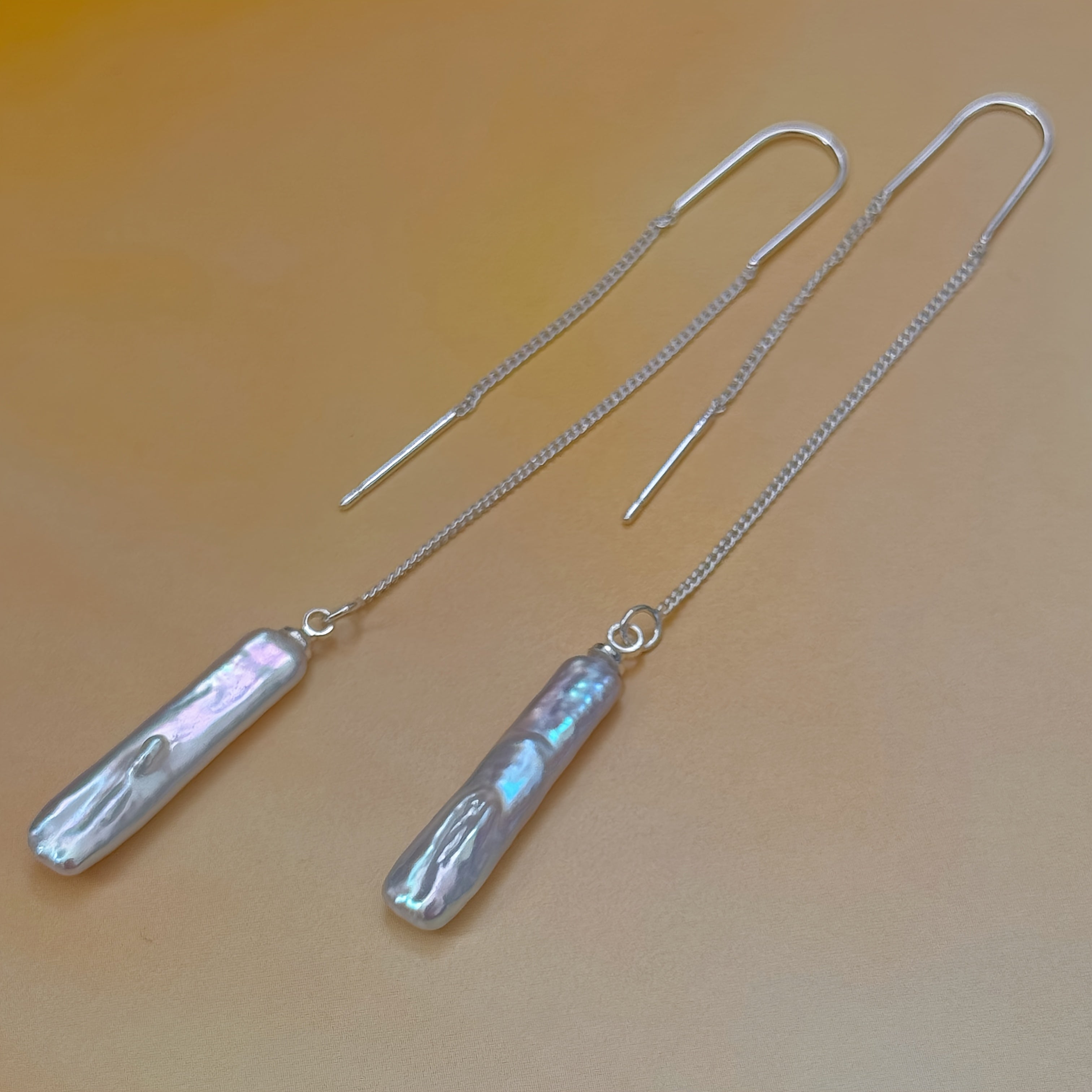 Pearls Tassel Drop Earrings