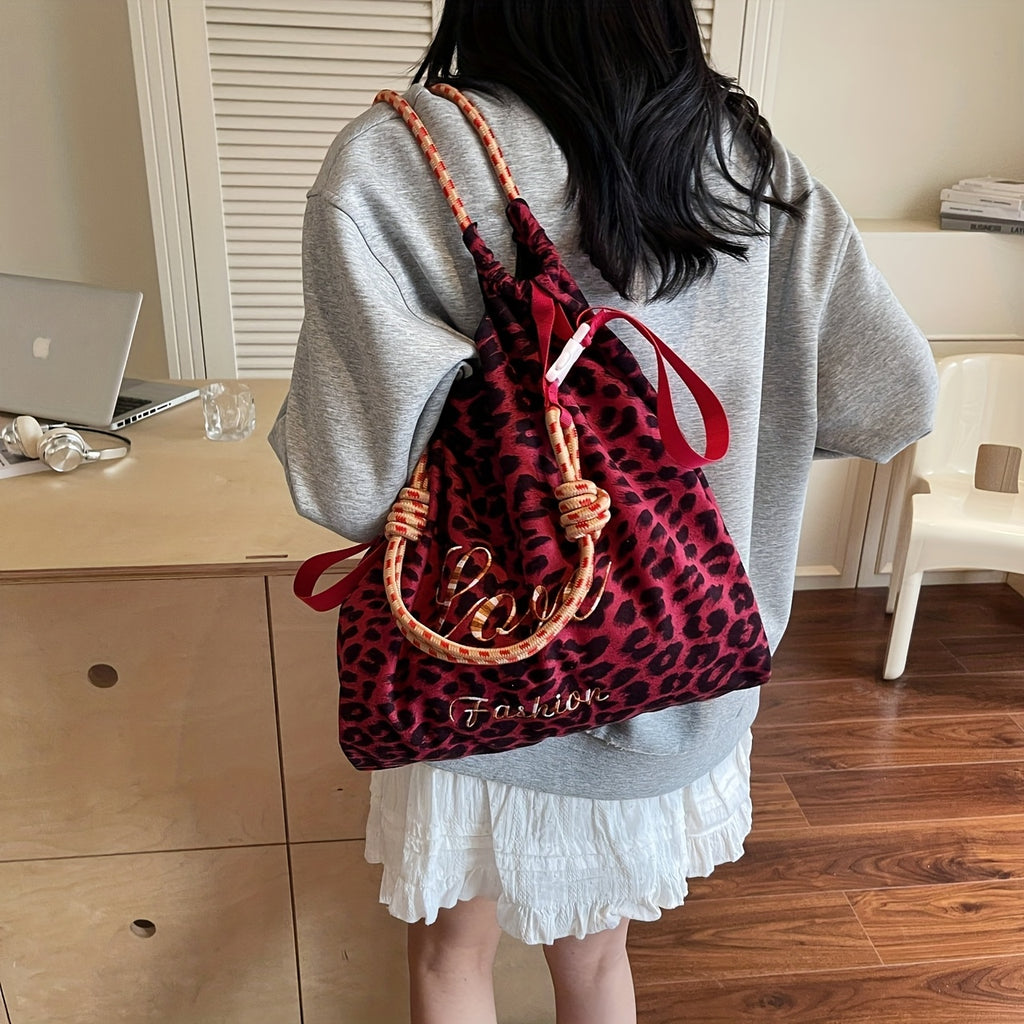 Leopard Print Crossbody Bag