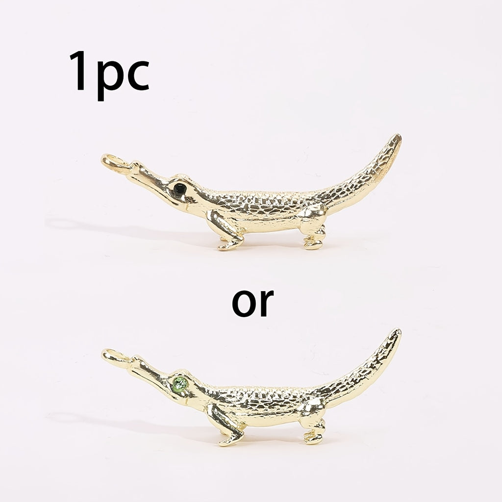 Light Golden Metal Crocodile Joint Holder