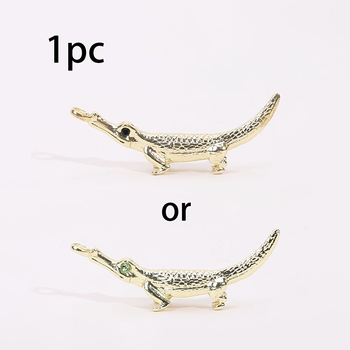 Light Golden Metal Crocodile Joint Holder