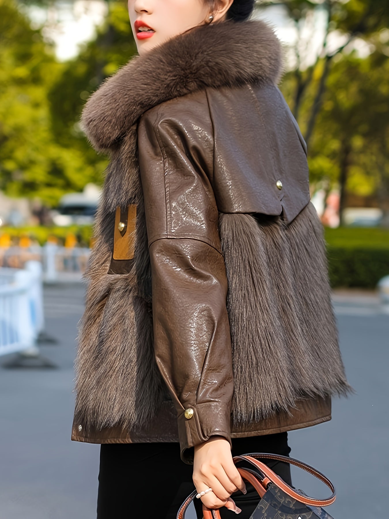 Faux Fur-Lined Jacket