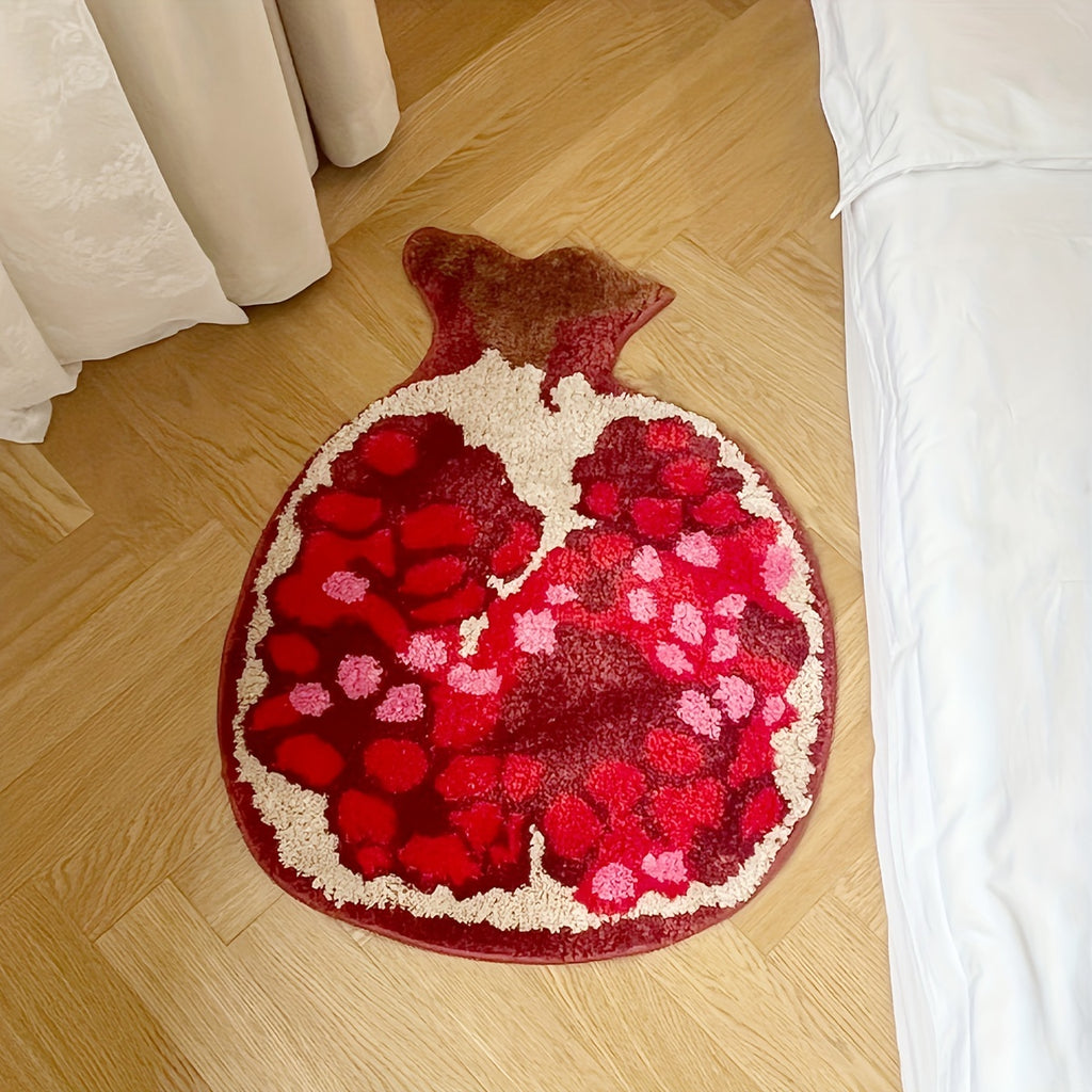 Pomegranate Fruit Shape Bath Rug
