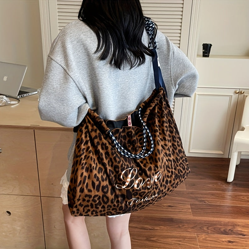 Leopard Print Crossbody Bag