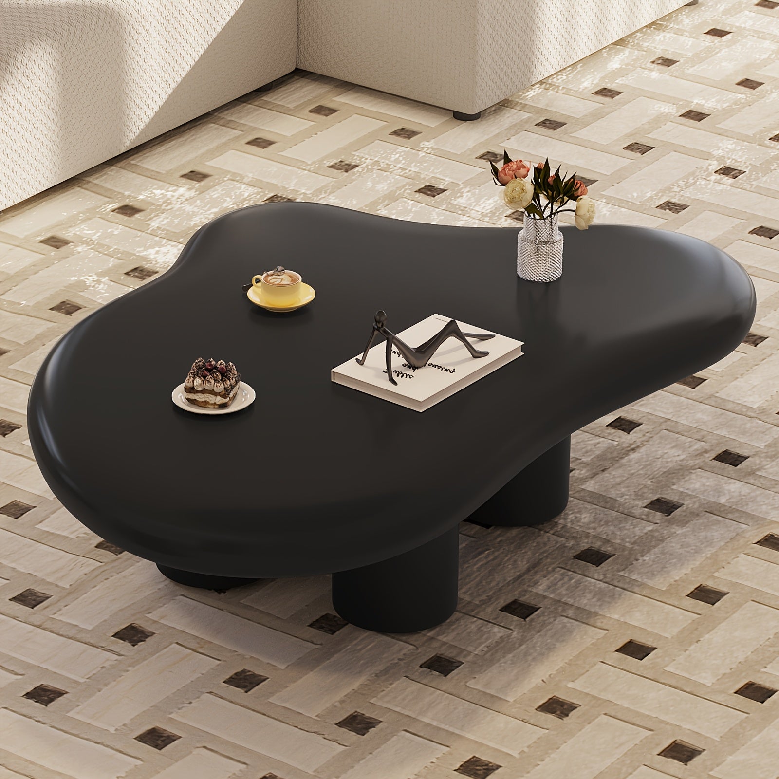 Modern White Cloud Tea Table