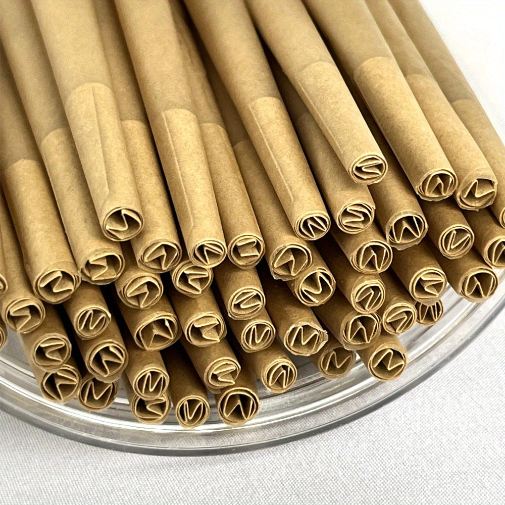 200pcs Unbleached 1 1/ 4 Size Pre-Rolled Papers Cone