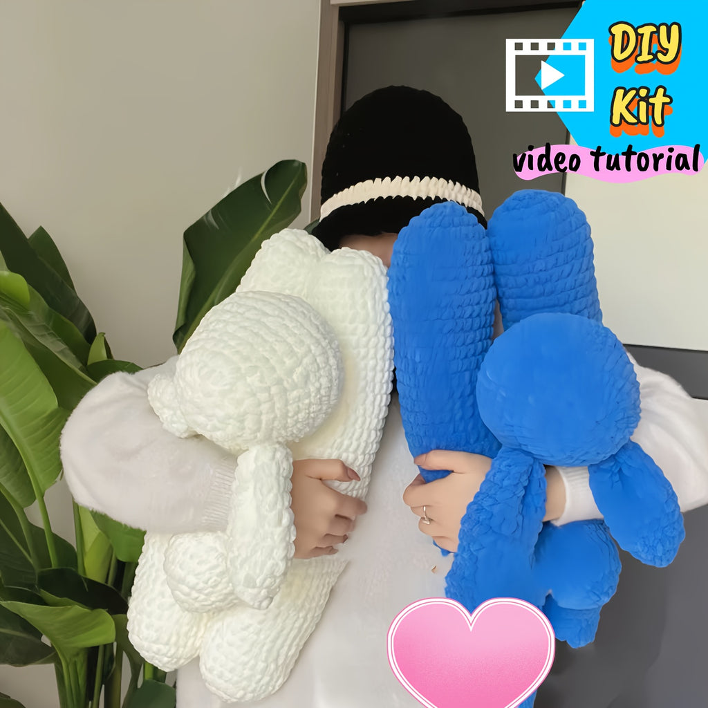 Cozy Giant Crochet Bunny Pillow Kit