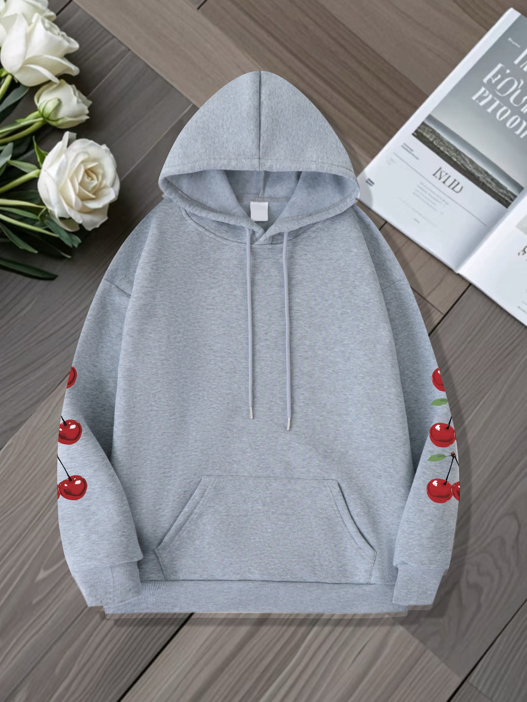 Cherry Print Hoodie