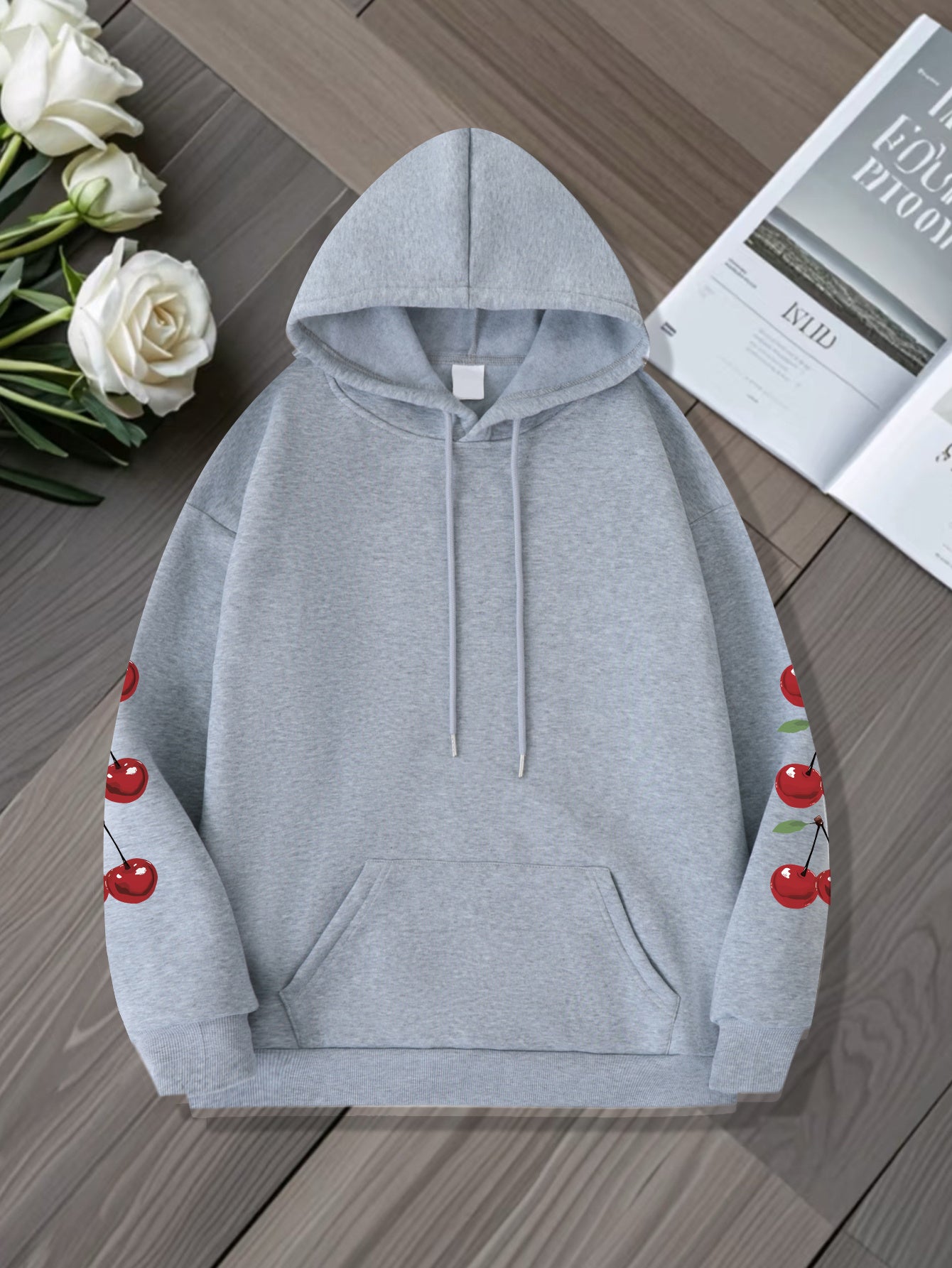 Cherry Print Hoodie