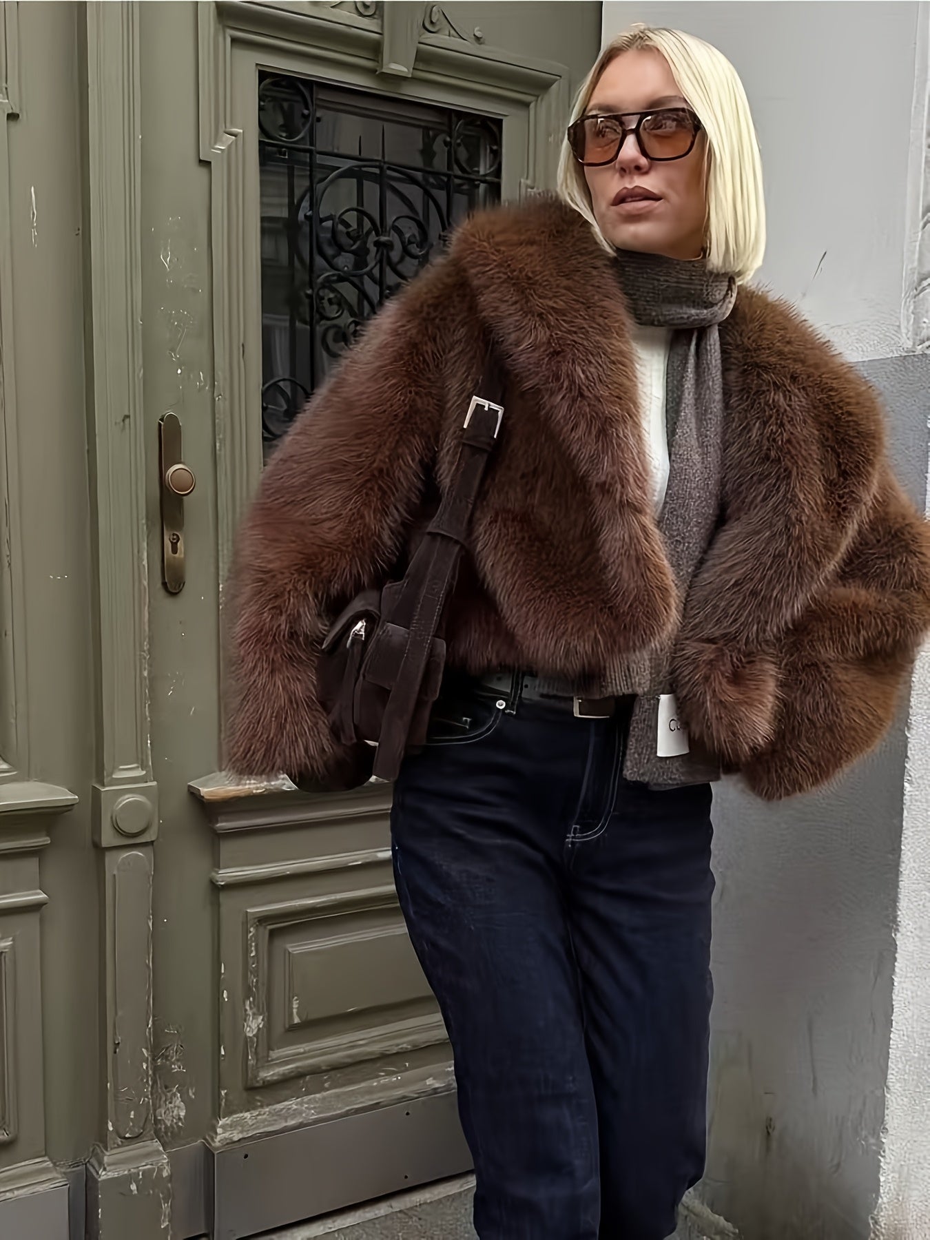 Faux Fur Short Jacket