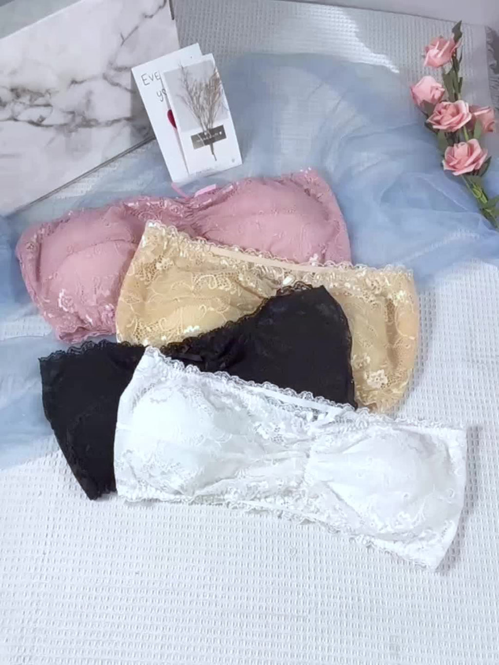 {4 Pack} Elegant Bra Set