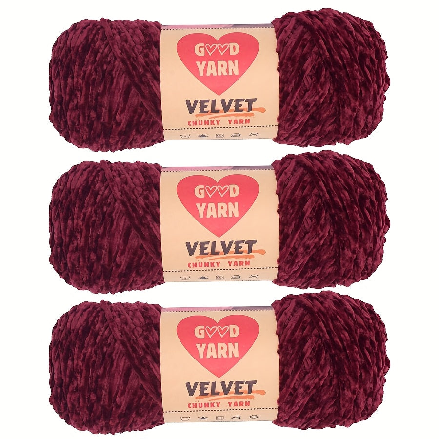 600g Big Chenille Velvet Yarn