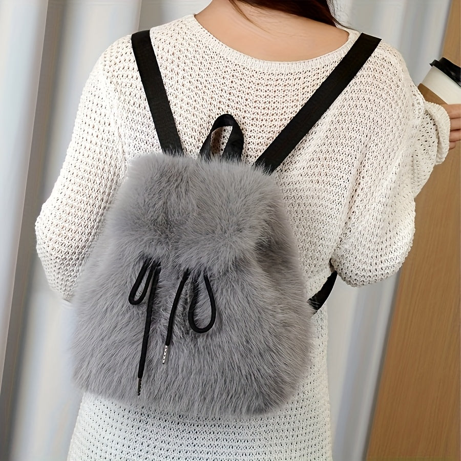 {1pc} Faux Fur Backpack