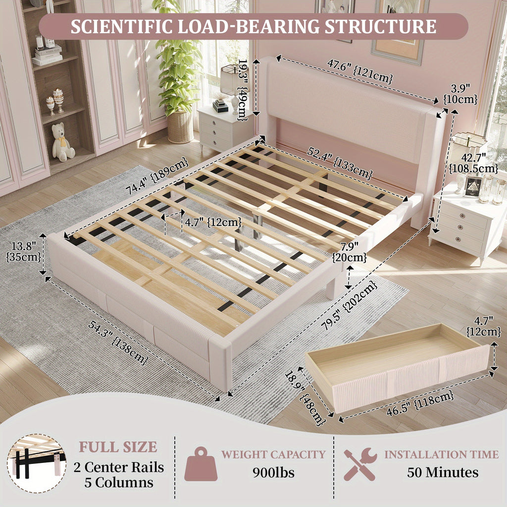 Bed Frame with Storage
