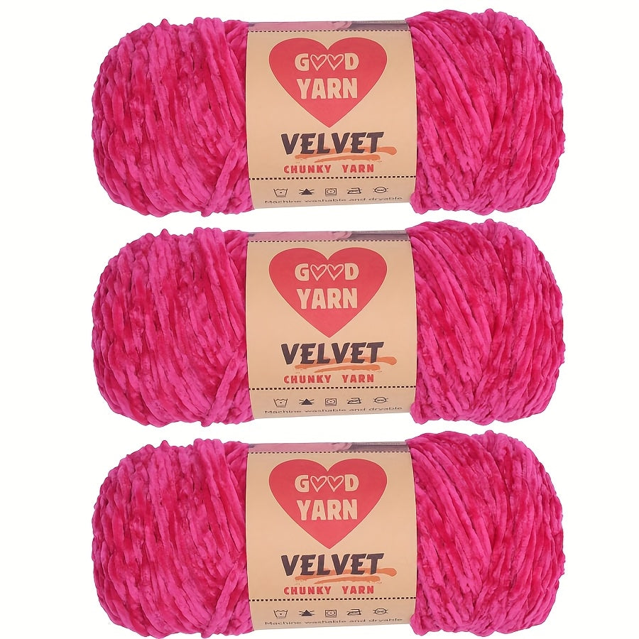 600g Big Chenille Velvet Yarn