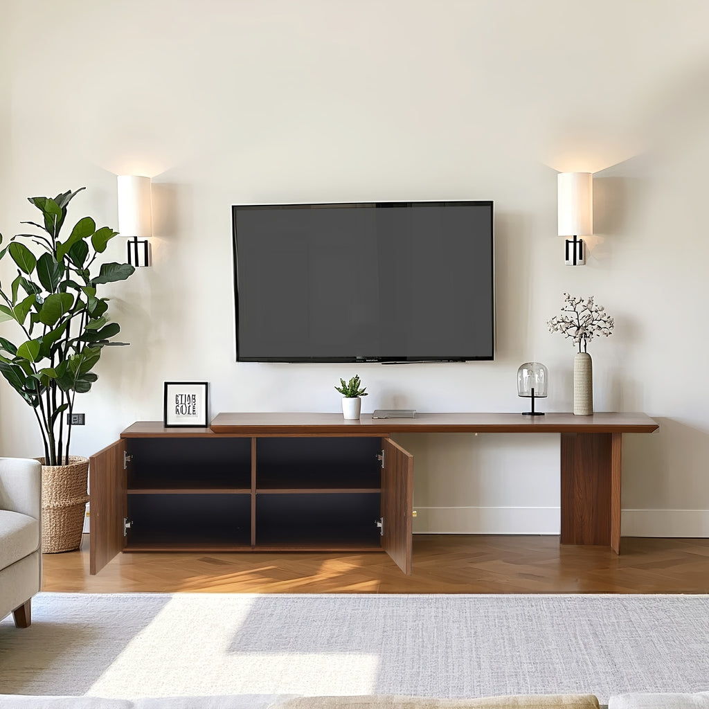 Extra Long TV Stand with Locking Mechanism